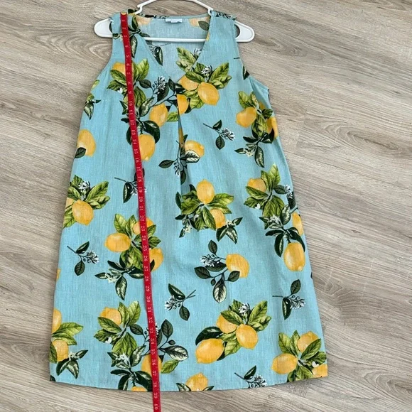 Linen J.Jill lemon 🍋 Dress S - Picture 7 of 12